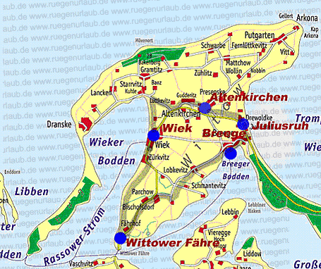 Fahrradtouren auf Rügen: Rundtour Wittow Süd - ca. 29 km